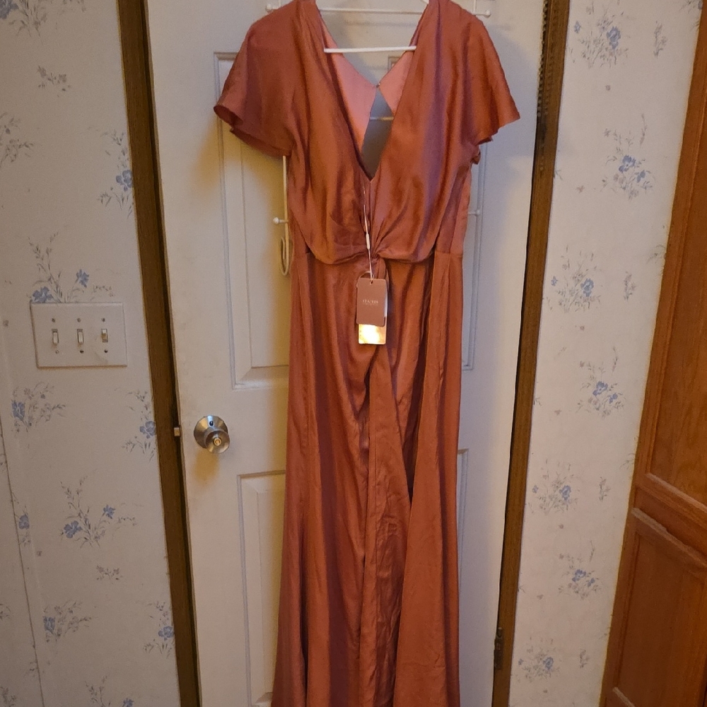 Stacees Desert Rose Maxi Formal Dress NWT